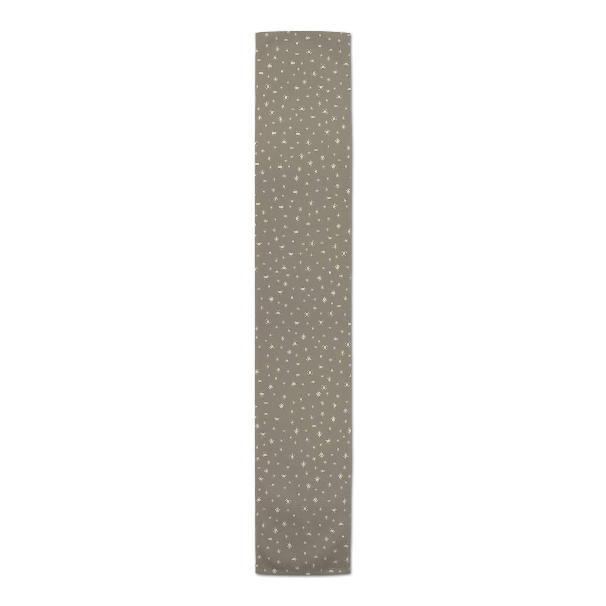 90" Gray Twinkle Cotton Twill Runner
